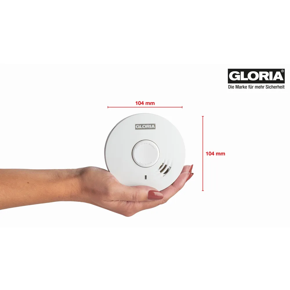 Rauchwarnmelder GLORIA R-10 Abmessungen