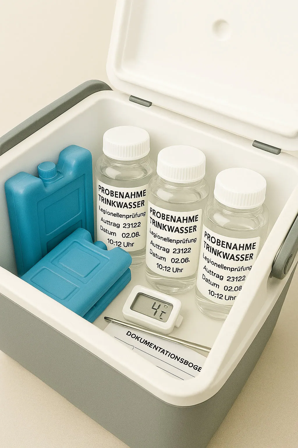 Trinkwasserprobenahmen durch geschultes und geprüften Fachpersonal